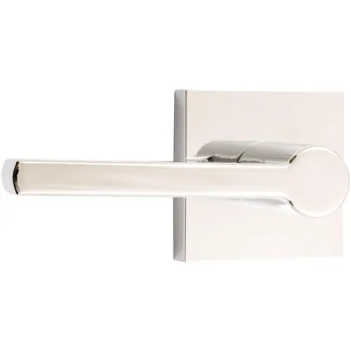 Vienna Door Lever with Square Rosette, Dummy (Non-Turning) Latch, Polished Chrome Vienna Door Lever with Square Rosette, Dummy (Non-Turning) Latch, Polished Chrome