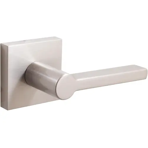 Vienna Door Lever with Square Rosette, Passage (Hall/Closet) Latch, Satin Nickel Vienna Door Lever with Square Rosette, Passage (Hall/Closet) Latch, Satin Nickel