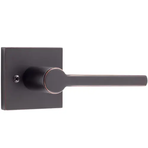 Vienna Door Lever with Square Rosette, Dummy (Non-Turning) Latch, Vintage Bronze Vienna Door Lever with Square Rosette, Dummy (Non-Turning) Latch, Vintage Bronze