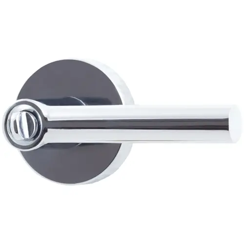 Zurich Door Lever with Round Rosette, Entry Latch, SC Keyway, Polished Chrome Zurich Door Lever with Round Rosette, Entry Latch, SC Keyway, Polished Chrome