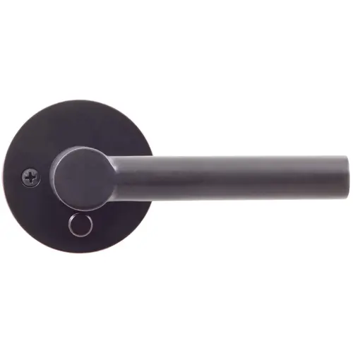 Zurich Door Lever with Round Rosette, Privacy (Bed/Bath) Latch, Vintage Bronze Zurich Door Lever with Round Rosette, Privacy (Bed/Bath) Latch, Vintage Bronze