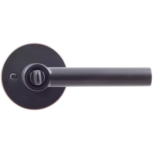 Zurich Door Lever with Round Rosette, Entry Latch, SC Keyway, Vintage Bronze Zurich Door Lever with Round Rosette, Entry Latch, SC Keyway, Vintage Bronze