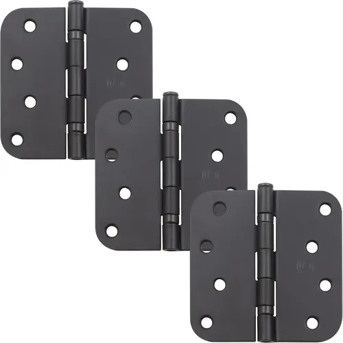 4" Ball-Bearing Door Hinges, 5/8" Radius Corner, Oil-Rubbed Bronze, 3-Pack 4" Ball-Bearing Door Hinges, 5/8" Radius Corner, Oil-Rubbed Bronze, 3-Pack