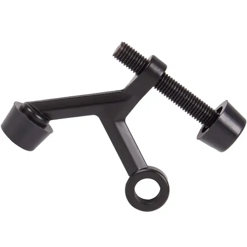 Hinge Pin Door Stop with Colored Tips, Matte Black Hinge Pin Door Stop with Colored Tips, Matte Black