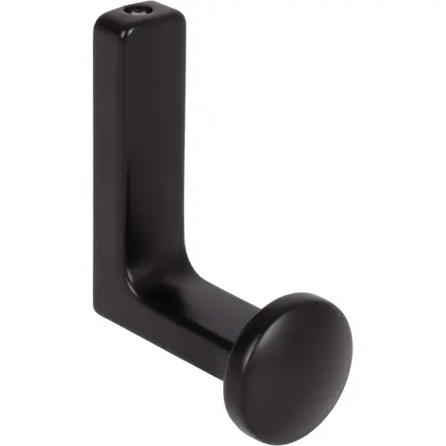Modern Round Robe Hook, Matte Black Modern Round Robe Hook, Matte Black