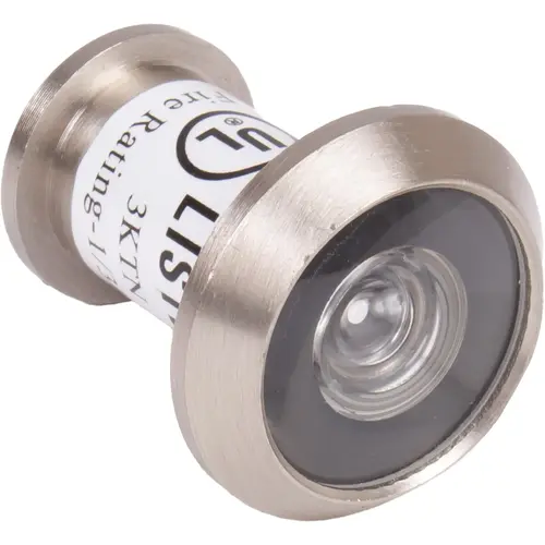 UL-Rated Door Viewer for Thin Doors, 180 Degrees, Satin Nickel UL-Rated Door Viewer for Thin Doors, 180 Degrees, Satin Nickel