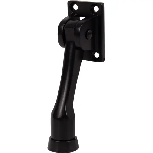 Heavy-Duty Kick-Down Holder with 4 Screws, 4 Inches, Matte Black Heavy-Duty Kick-Down Holder with 4 Screws, 4 Inches, Matte Black