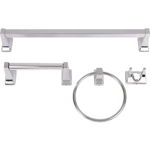 Lakewood 4-Piece Set - Polished Chrome Lakewood 4-Piece Set - Polished Chrome