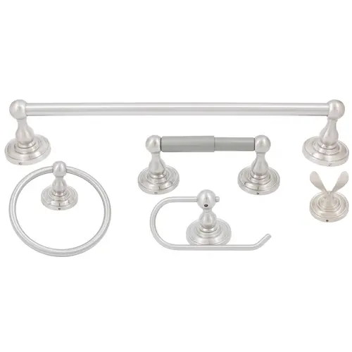 Charlotte 4-Piece Set - Satin Nickel Charlotte 4-Piece Set - Satin Nickel