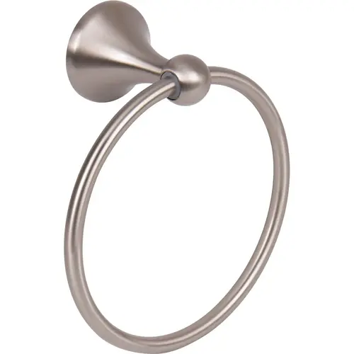 Coastal Towel Ring, Satin Nickel Coastal Towel Ring, Satin Nickel