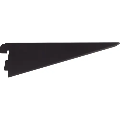 7" Double Track Shelf Bracket for Wood Shelf - Matte Black 7" Double Track Shelf Bracket for Wood Shelf - Matte Black