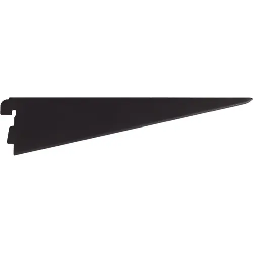 9" Double Track Shelf Bracket for Wood Shelf - Matte Black 9" Double Track Shelf Bracket for Wood Shelf - Matte Black