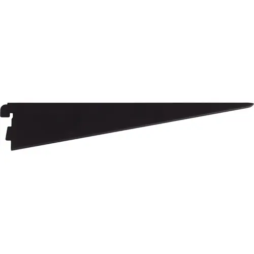 11" Double Track Shelf Bracket for Wood Shelf - Matte Black 11" Double Track Shelf Bracket for Wood Shelf - Matte Black