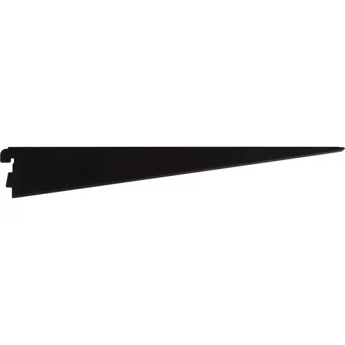 14" Double Track Shelf Bracket for Wood Shelf - Matte Black 14" Double Track Shelf Bracket for Wood Shelf - Matte Black