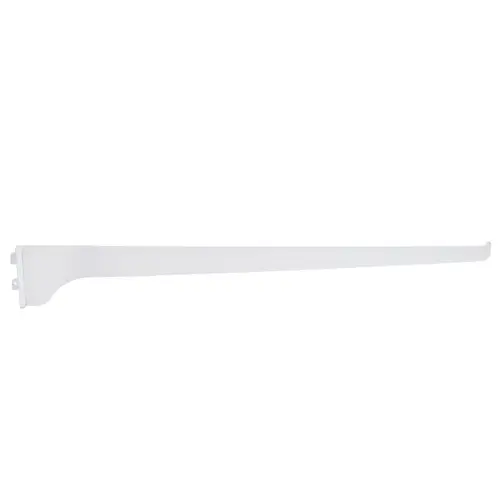 Single Track Shelf Bracket, 18 Inches, White Single Track Shelf Bracket, 18 Inches, White