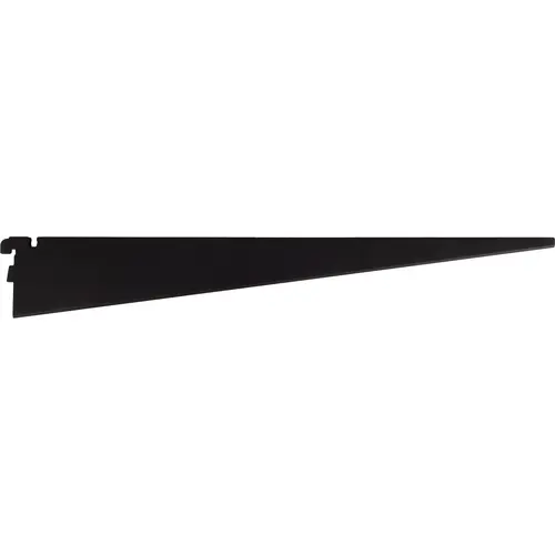 20" Double Track Shelf Bracket for Wire Shelf - Matte Black 20" Double Track Shelf Bracket for Wire Shelf - Matte Black