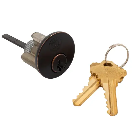 Cylinder Assembly for Traditional Deadbolts & Handlesets, SC Keyway, Vintage Bronze Cylinder Assembly for Traditional Deadbolts & Handlesets, SC Keyway, Vintage Bronze