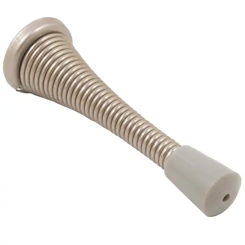 Heavy-Duty Spring Door Stop, 3 Inches, 100-Pack, Satin Nickel Heavy-Duty Spring Door Stop, 3 Inches, 100-Pack, Satin Nickel