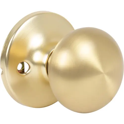 Highland Door Knob, Dummy (Non-Turning) Function, Satin Brass Highland Door Knob, Dummy (Non-Turning) Function, Satin Brass