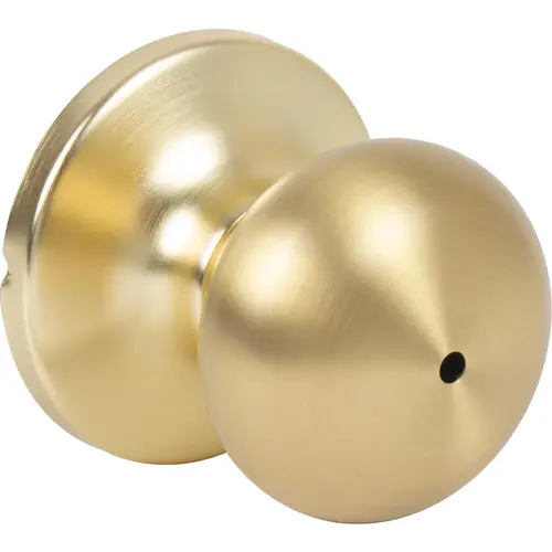 Highland Door Knob, Privacy (Bed/Bath) Function, Satin Brass Highland Door Knob, Privacy (Bed/Bath) Function, Satin Brass