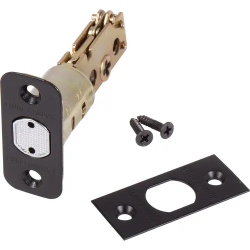 Four-Way Adjustable Latch for Deadbolts, Matte Black Four-Way Adjustable Latch for Deadbolts, Matte Black