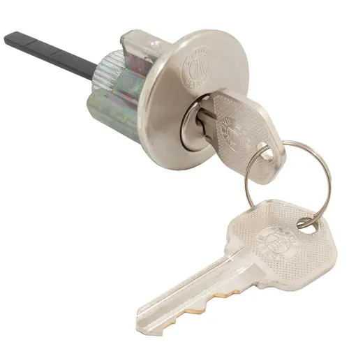 Cylinder Assembly for Traditional Deadbolts & Handlesets, KW Keyway, Satin Nickel Cylinder Assembly for Traditional Deadbolts & Handlesets, KW Keyway, Satin Nickel