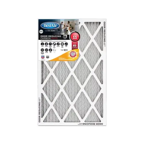 16" W X 20" H X 1" Carbon 11 MERV Pleated Air Filter 16" W X 20" H X 1" Carbon 11 MERV Pleated Air Filter