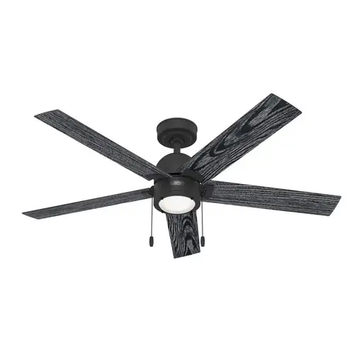 52" Matte Black LED Indoor Ceiling Fan Matte 52" Matte Black LED Indoor Ceiling Fan Matte