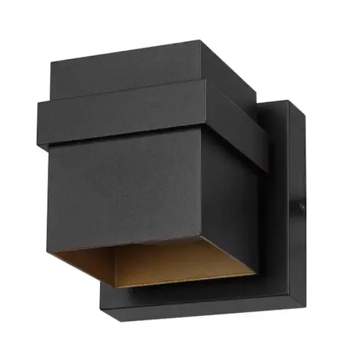 1-Light Matte Black Petite Structure Wall Sconce Matte 1-Light Matte Black Petite Structure Wall Sconce Matte
