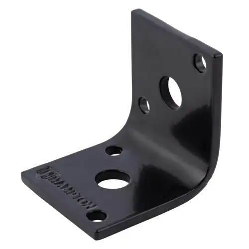 Corner Brace 1.5" H X 1.65" W X 1/8" D Black Steel Inside/Outside Brace Black Corner Brace 1.5" H X 1.65" W X 1/8" D Black Steel Inside/Outside Brace Black