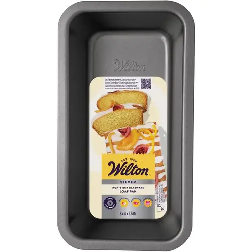 Silver 4" W X 8" L Loaf Pan Black 1 pc Black Silver 4" W X 8" L Loaf Pan Black 1 pc Black