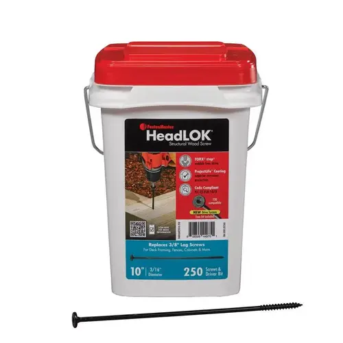 Headlok 10" L Torx Ttap T30 Coarse Structural Wood Screws T30 Headlok 10" L Torx Ttap T30 Coarse Structural Wood Screws T30