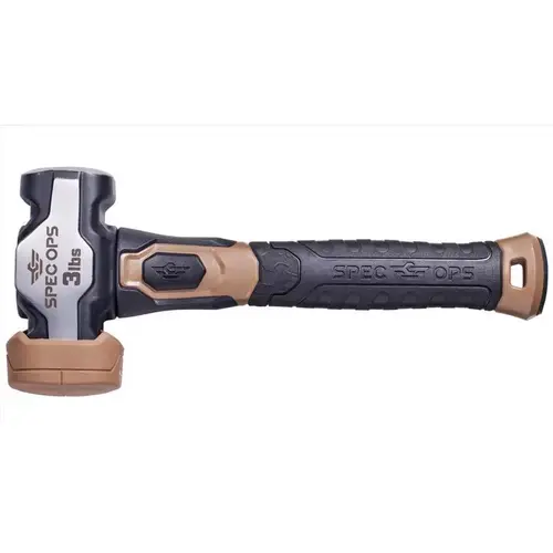 3 lb High Carbon Steel Drilling Hammer 10.5" Fiberglass Handle 3 lb High Carbon Steel Drilling Hammer 10.5" Fiberglass Handle