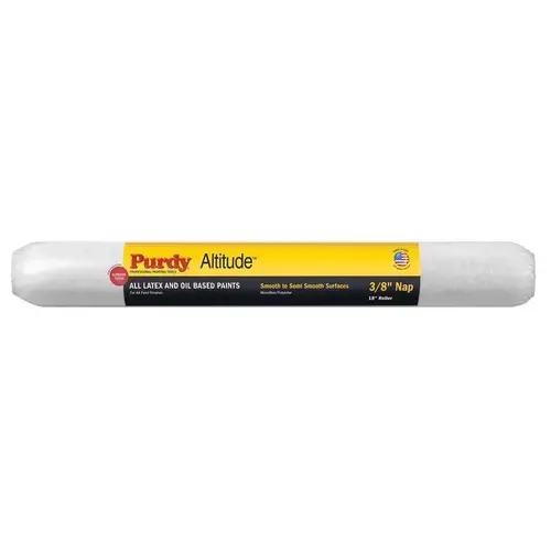 Altitude Poly Micro 18" W X 3/8" Regular Paint Roller Cover White Altitude Poly Micro 18" W X 3/8" Regular Paint Roller Cover White