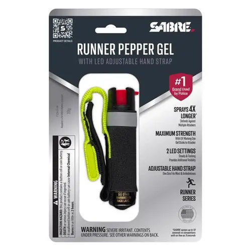 Runner Black Plastic Gel Pepper Spray Black Runner Black Plastic Gel Pepper Spray Black