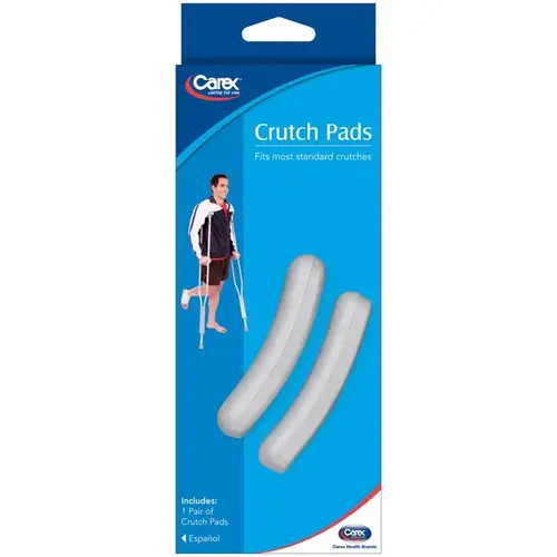 Gray Crutch Pads Rubber 2" H X 6" L Gray Gray Crutch Pads Rubber 2" H X 6" L Gray