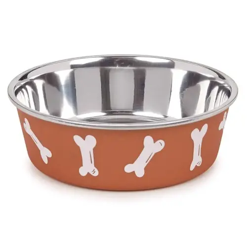 Copper Stainless Steel 30 oz Pet Bowl For Dogs Copper Copper Stainless Steel 30 oz Pet Bowl For Dogs Copper