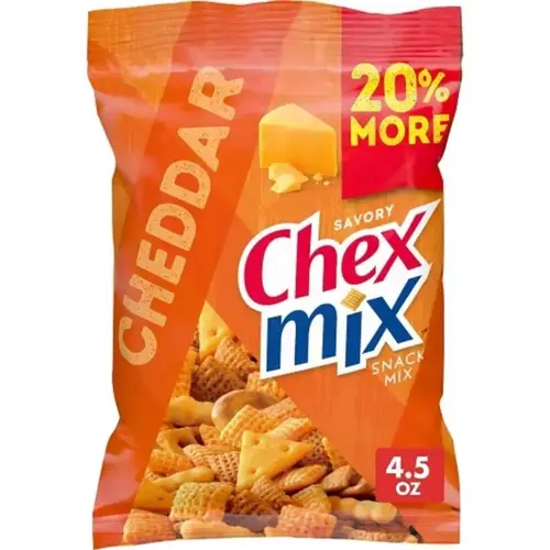 Chex Mix Savory Snack Mix, Cheddar, 4.5 oz Chex Mix Savory Snack Mix, Cheddar, 4.5 oz