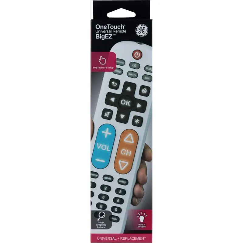 GE Programmable Universal Big Button Remote Control 84666