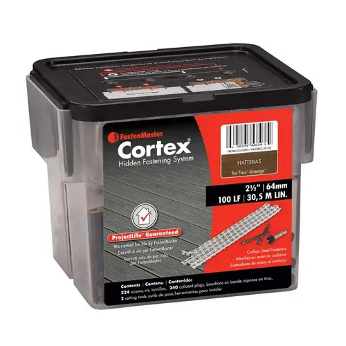 Cortex No. 10 each X 2 1/2" in. L Torx Ttap Button Head Deck Screws and Plugs Kit 466 e Cortex No. 10 each X 2 1/2" in. L Torx Ttap Button Head Deck Screws and Plugs Kit 466 e