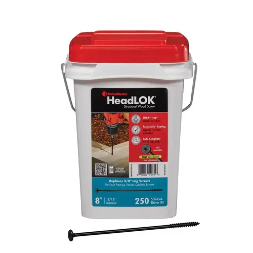 Headlok 8" L Torx Ttap T30 Coarse Structural Wood Screws T30 Headlok 8" L Torx Ttap T30 Coarse Structural Wood Screws T30