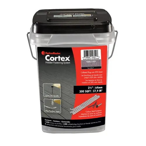 Cortex 2 1/2" L Pebble Torx Ttap Button Head Composite Deck Screws Pebble Cortex 2 1/2" L Pebble Torx Ttap Button Head Composite Deck Screws Pebble
