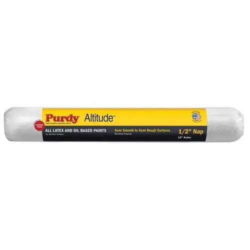 Altitude Poly Micro 18" W X 1/2" Regular Paint Roller Cover White Altitude Poly Micro 18" W X 1/2" Regular Paint Roller Cover White