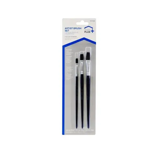 Assorted Flat Artist Paint Brush Set Assorted Flat Artist Paint Brush Set