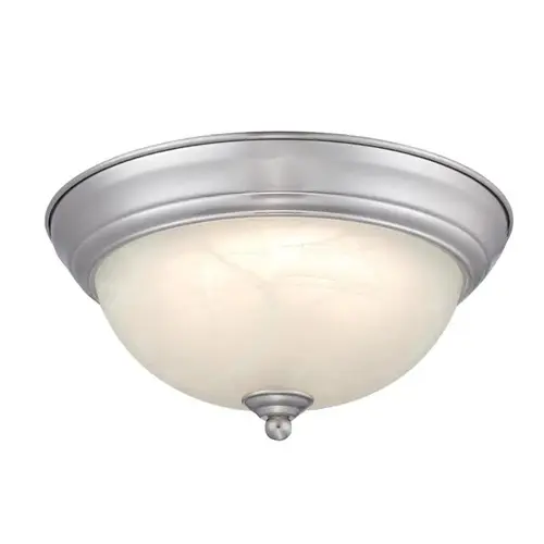 4.75" H X 11" W X 11" L Brushed Nickel LED Ceiling Light Fixture Brushed Nickel 4.75" H X 11" W X 11" L Brushed Nickel LED Ceiling Light Fixture Brushed Nickel