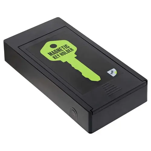 ABS Plastic/Magnet/Stainless Steel Black Magnetic Key Holder Black ABS Plastic/Magnet/Stainless Steel Black Magnetic Key Holder Black