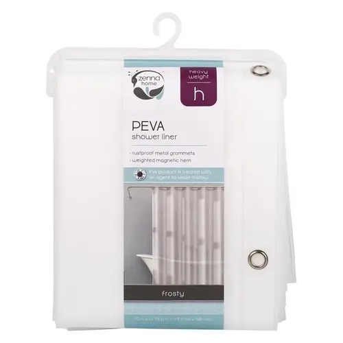 78" H X 70" W Frosted Shower Curtain Liner PEVA Frosted 78" H X 70" W Frosted Shower Curtain Liner PEVA Frosted
