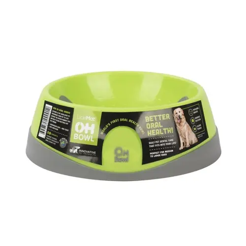OH Green Plastic Medium Pet Bowl For Dogs Green OH Green Plastic Medium Pet Bowl For Dogs Green