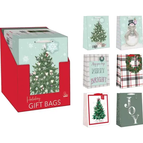 Assorted Holiday Large Treated Gift Bag Assorted Assorted Holiday Large Treated Gift Bag Assorted