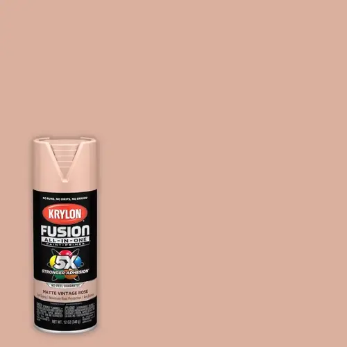 Fusion All-in-One Flat/Matte Vintage Rose Paint +Primer 12 oz Vintage Rose Fusion All-in-One Flat/Matte Vintage Rose Paint +Primer 12 oz Vintage Rose